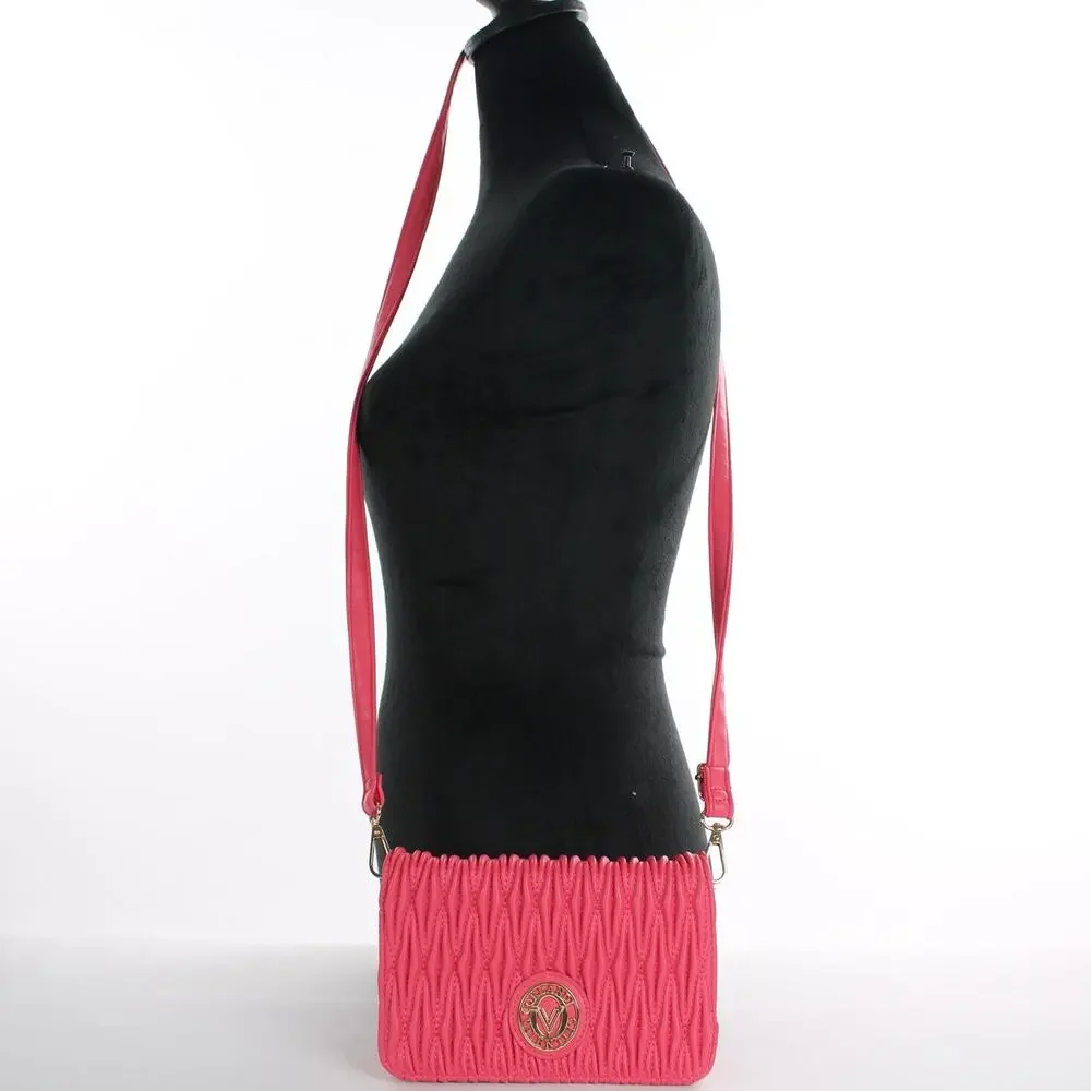 Valentino Orlandi Pink Quilted Crossbody Bag